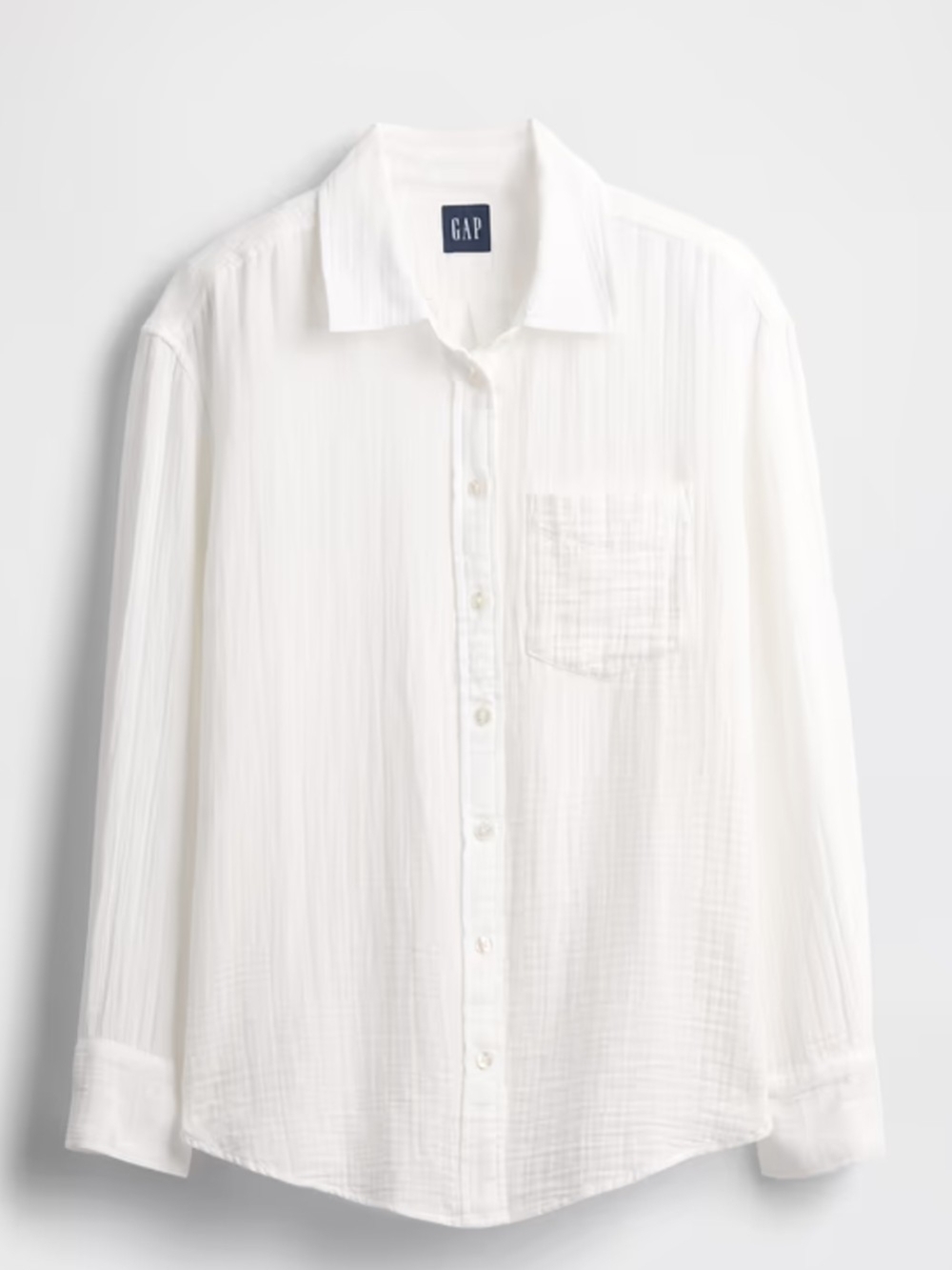 NEW! GAP Women's Cotton Gauze Oversized Button Down